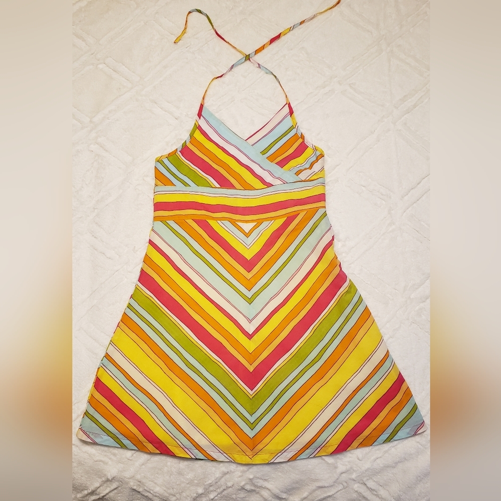 Gap Kids Size 5/6 Multi-Color Striped Sundress